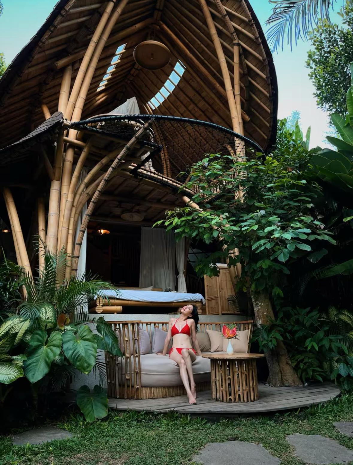 Villa Wahem Eco Bamboo - Magical Bamboo House Ubud Exterior foto