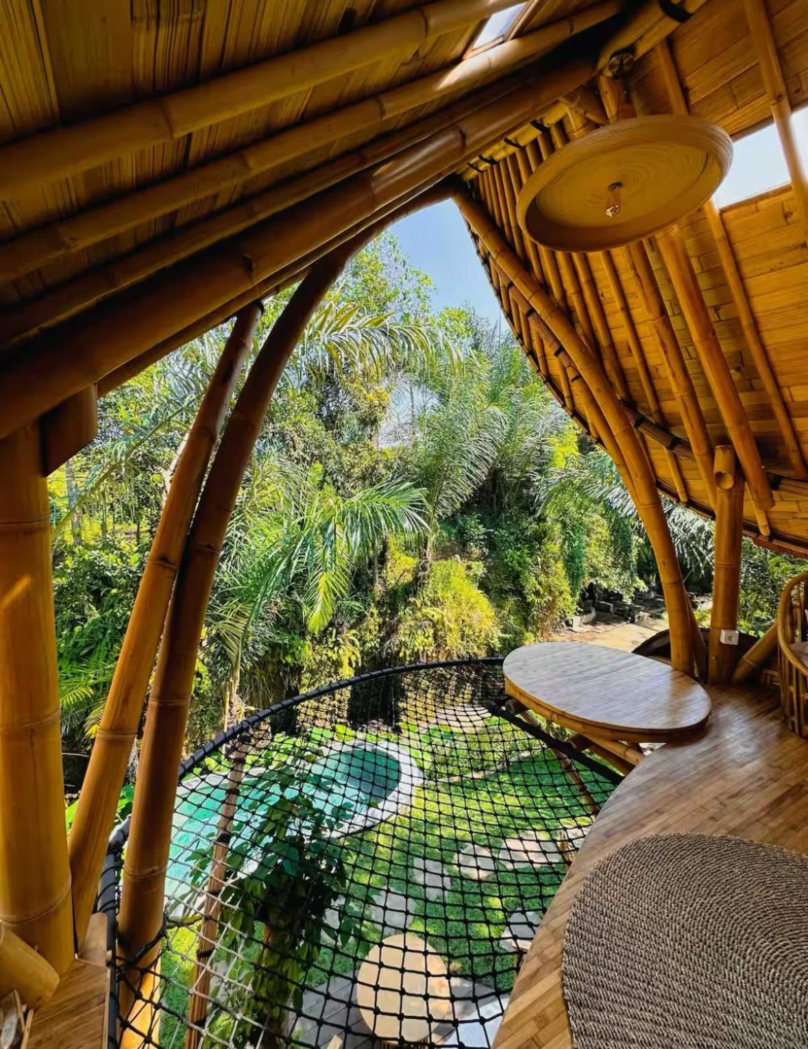 Villa Wahem Eco Bamboo - Magical Bamboo House Ubud Exterior foto