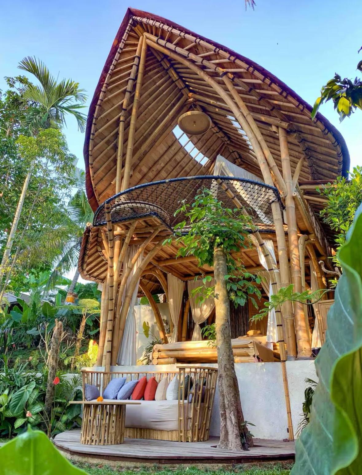 Villa Wahem Eco Bamboo - Magical Bamboo House Ubud Exterior foto