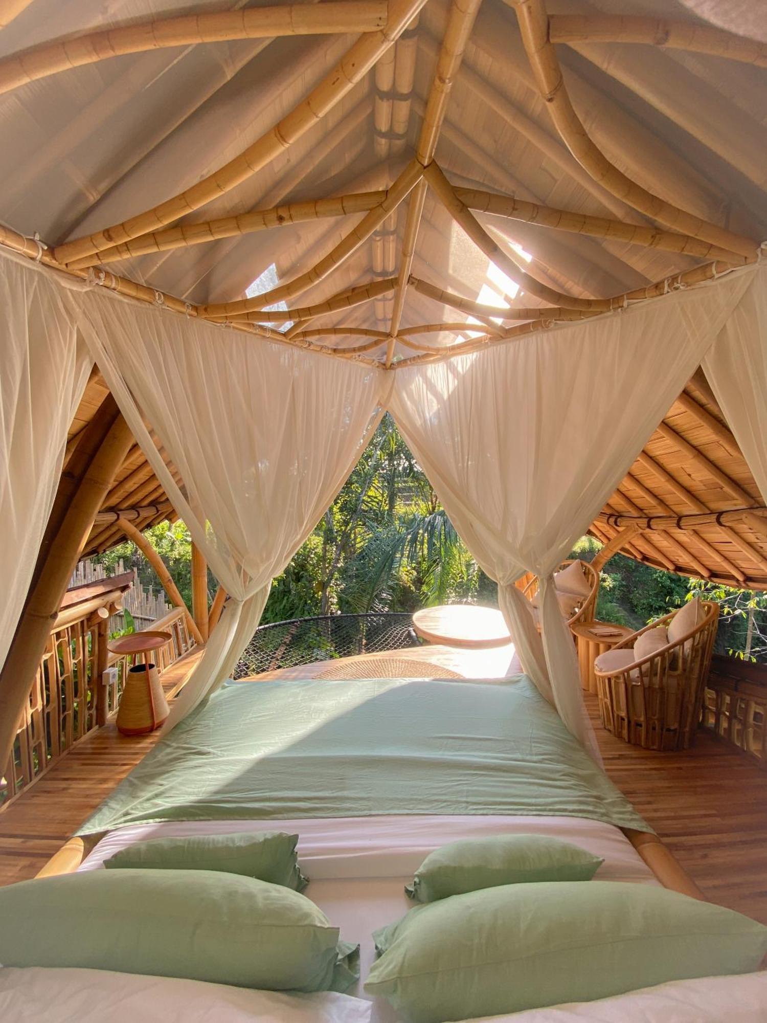 Villa Wahem Eco Bamboo - Magical Bamboo House Ubud Exterior foto