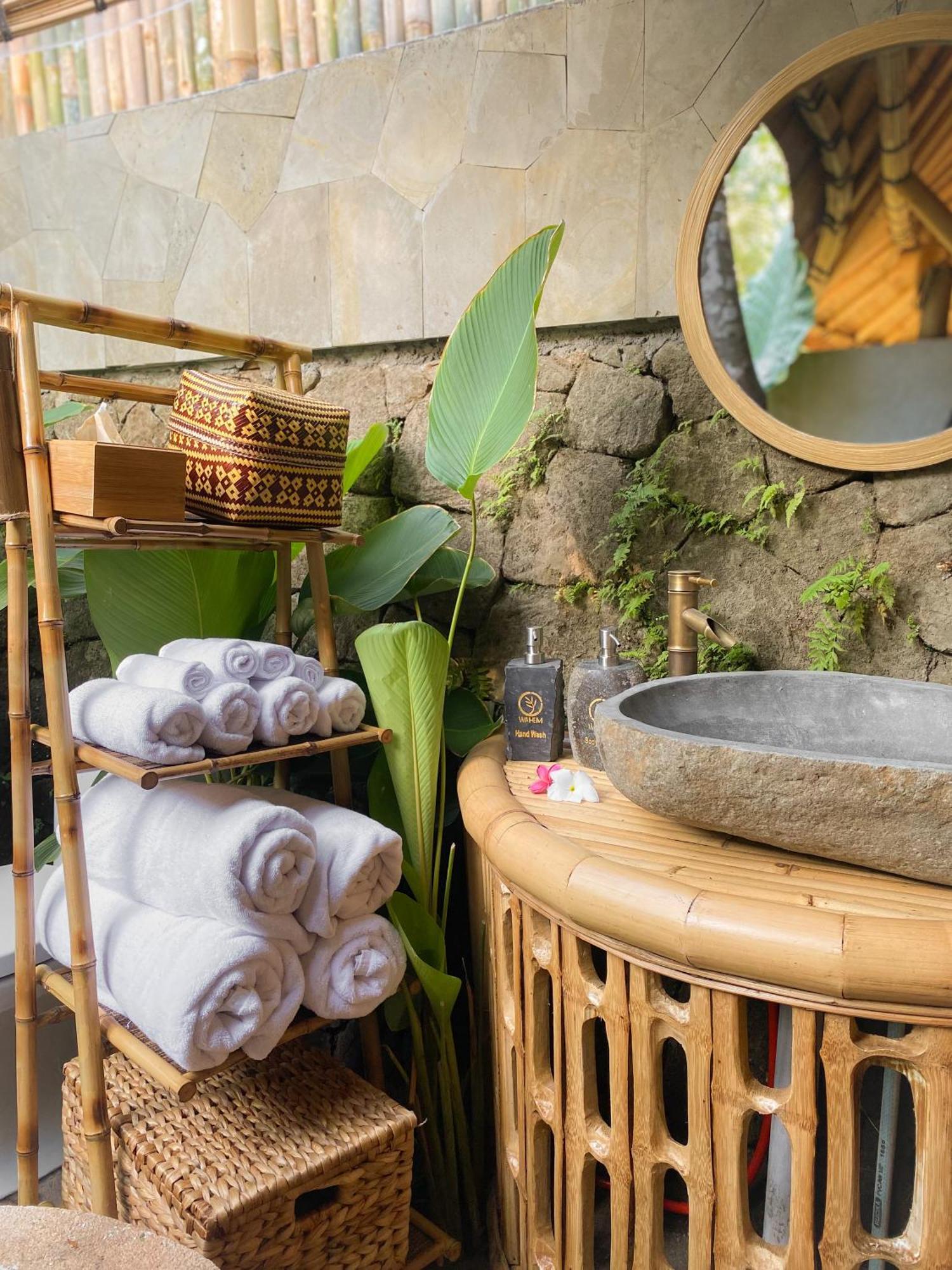 Villa Wahem Eco Bamboo - Magical Bamboo House Ubud Exterior foto