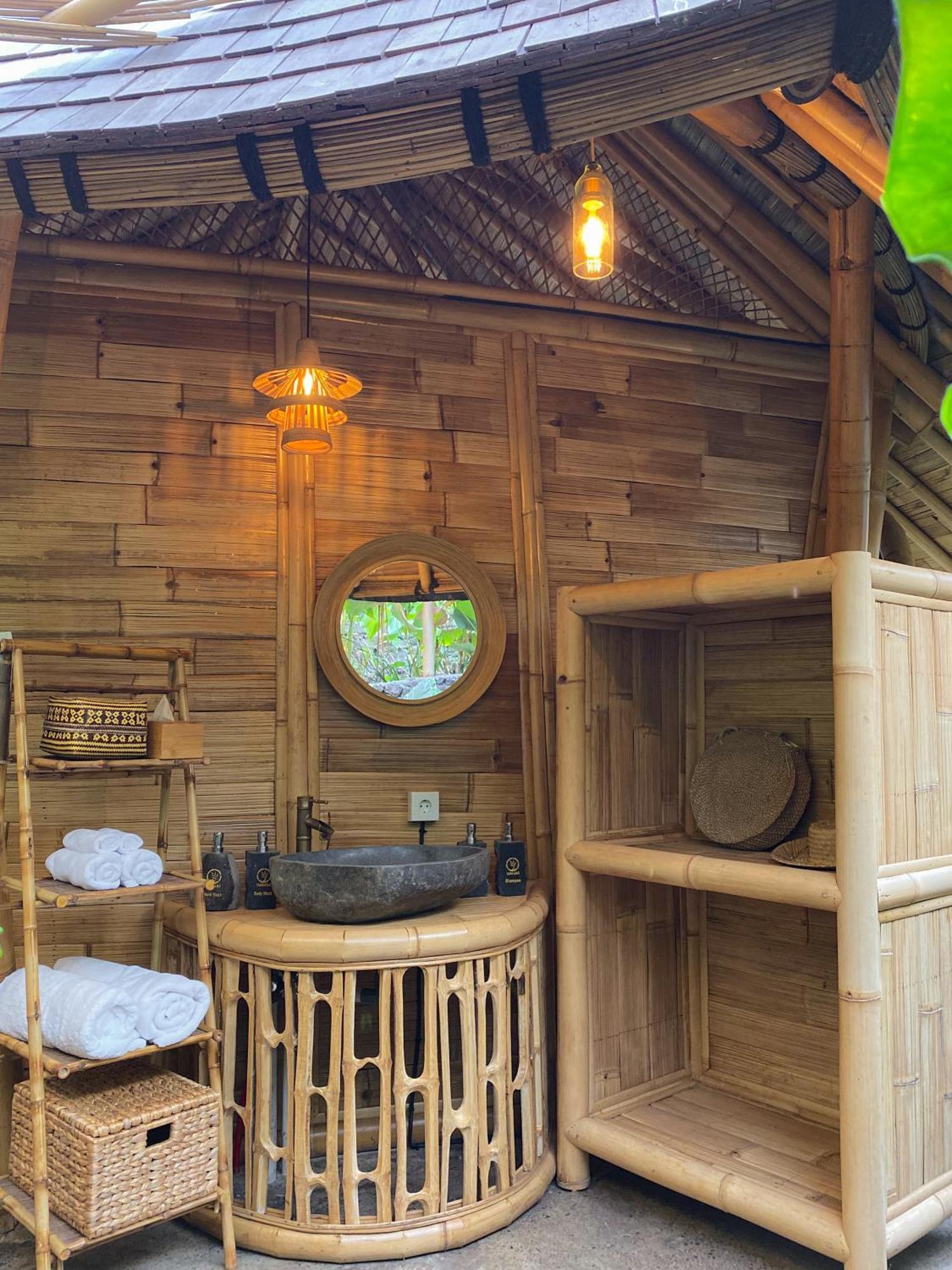 Villa Wahem Eco Bamboo - Magical Bamboo House Ubud Exterior foto