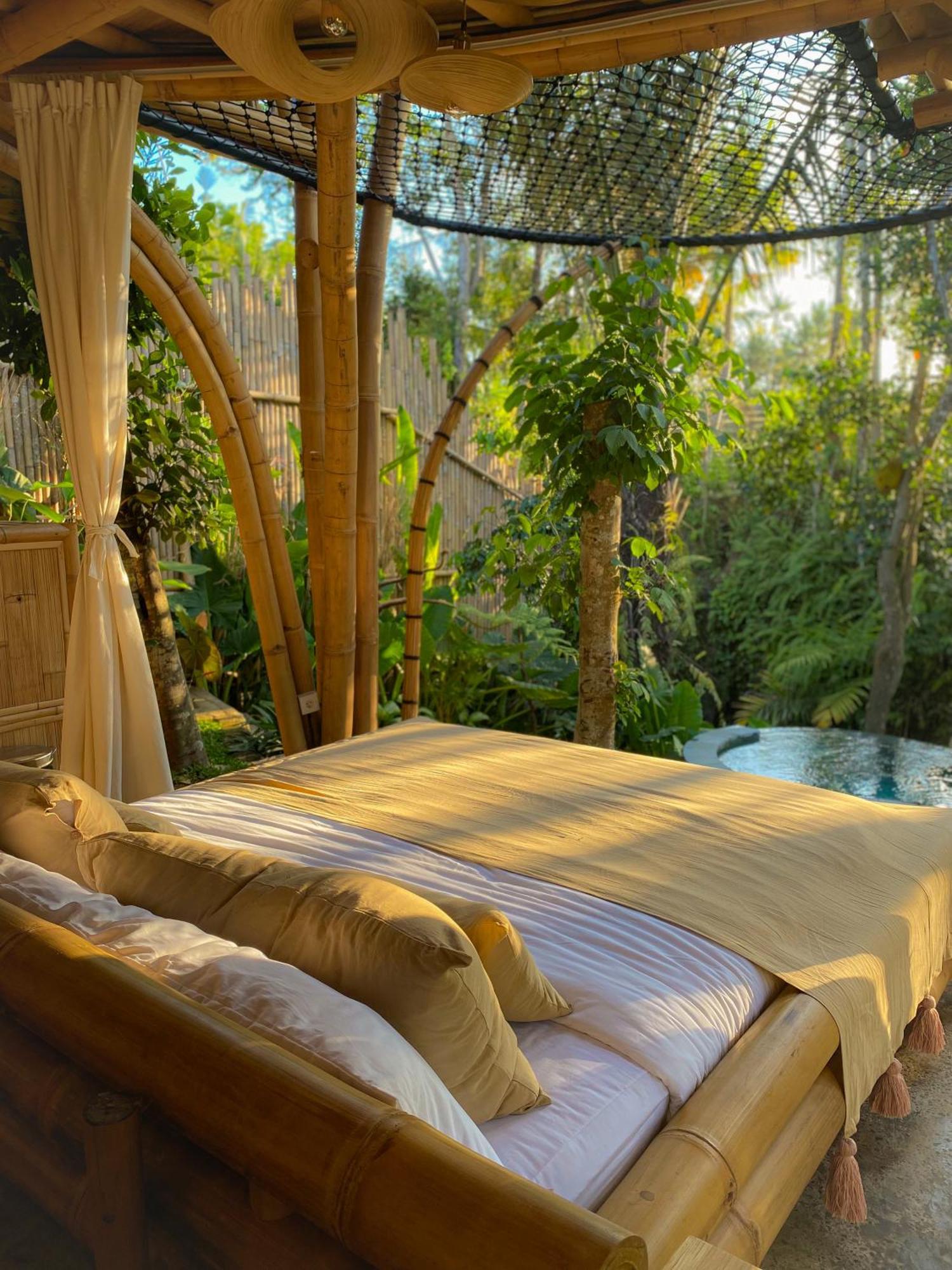 Villa Wahem Eco Bamboo - Magical Bamboo House Ubud Exterior foto