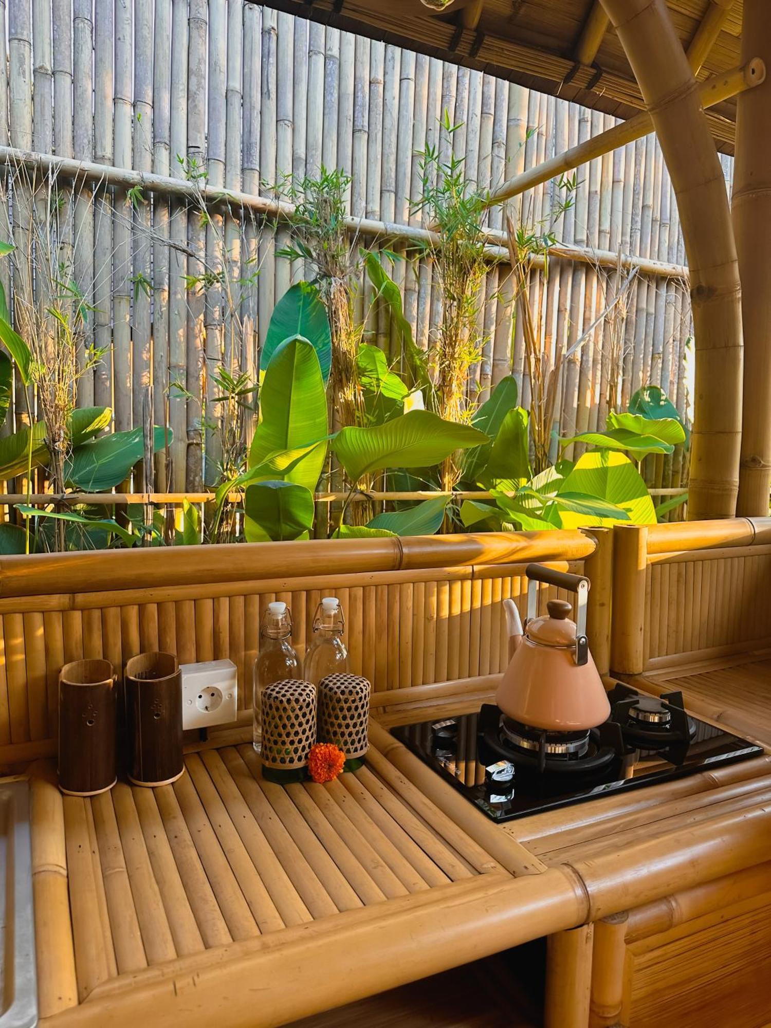 Villa Wahem Eco Bamboo - Magical Bamboo House Ubud Exterior foto
