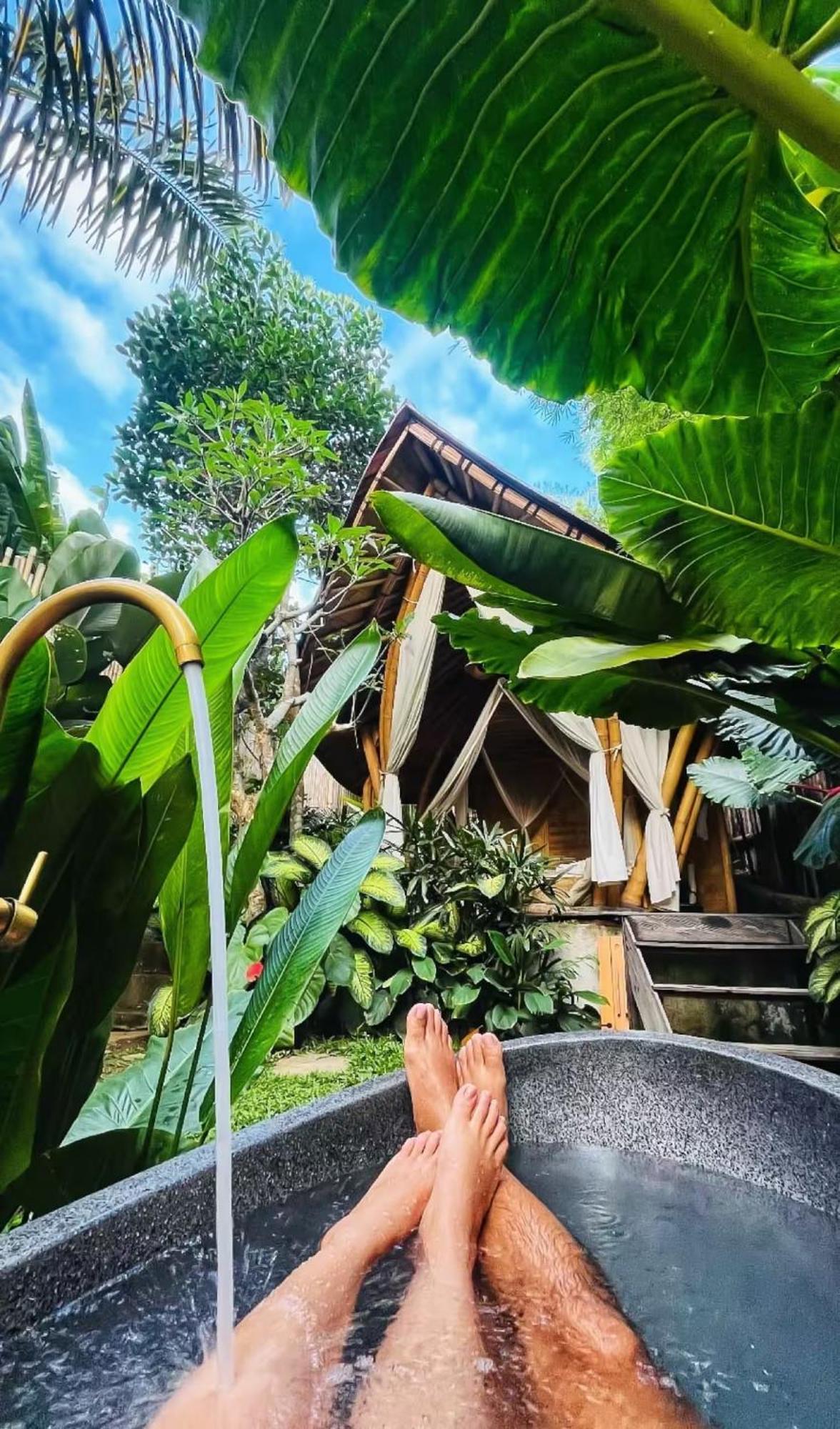 Villa Wahem Eco Bamboo - Magical Bamboo House Ubud Exterior foto
