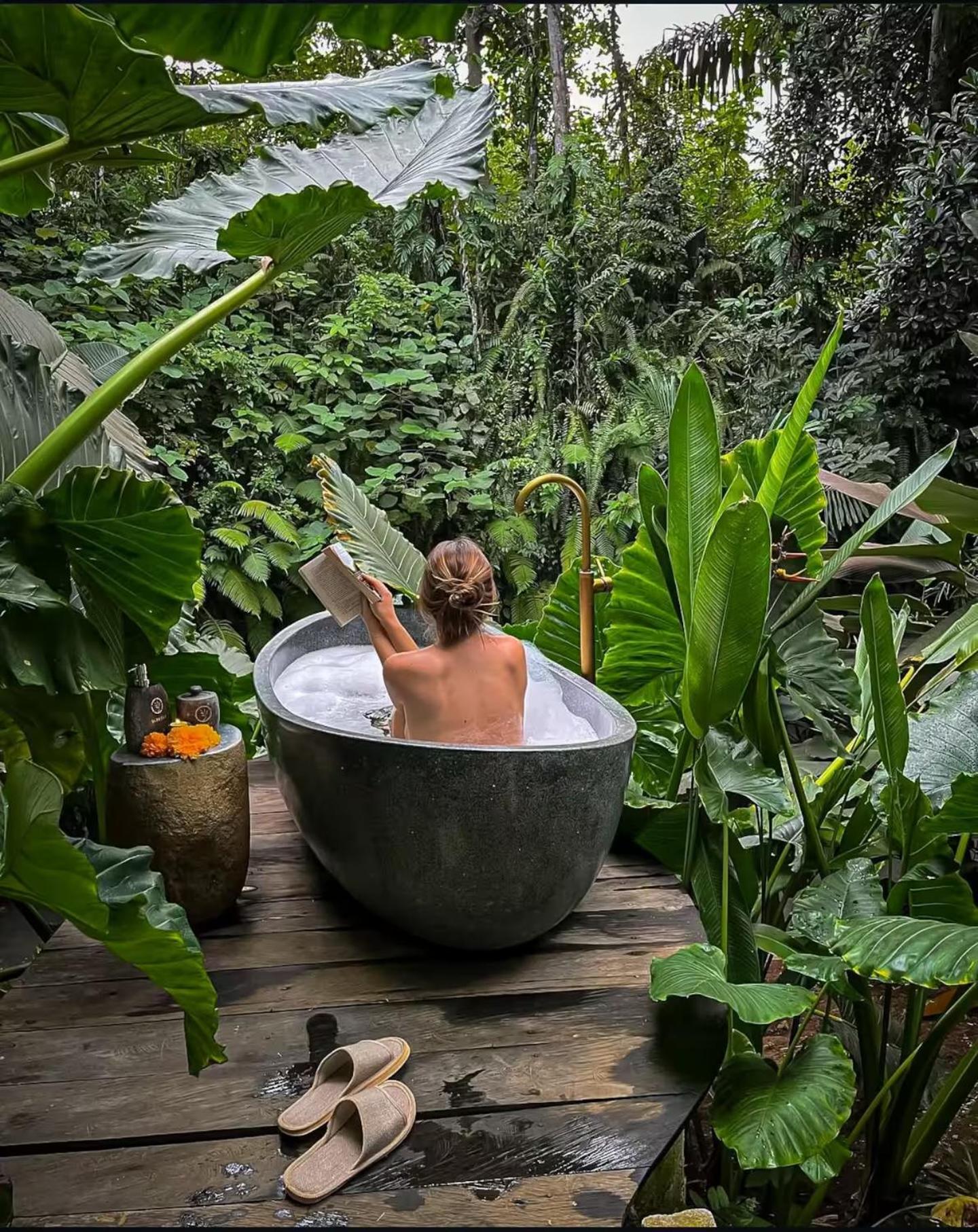Villa Wahem Eco Bamboo - Magical Bamboo House Ubud Exterior foto