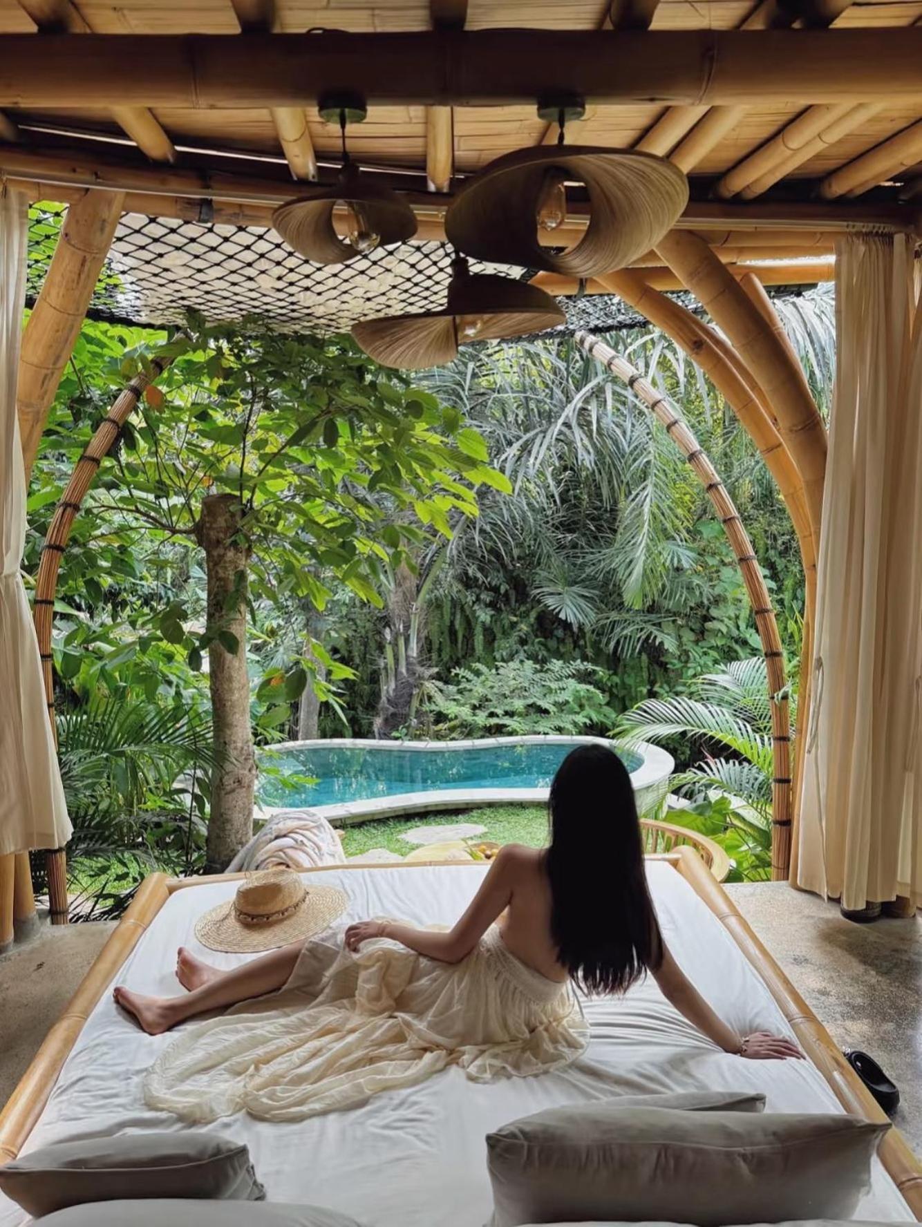 Villa Wahem Eco Bamboo - Magical Bamboo House Ubud Exterior foto